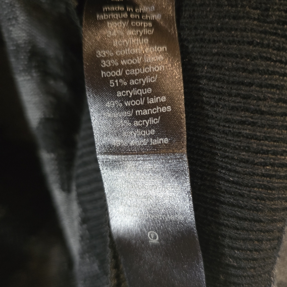John Varvatos Gray Luxe  & Black Camo Hoodie Sweater - Picture 3 of 4